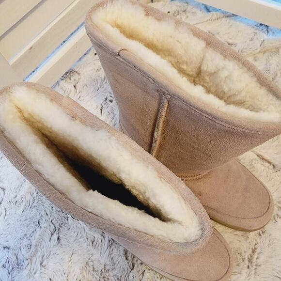 BEARPAW CLOUD li WOMENS SUEDE BROWN BOOTS 10 - Picture 4 of 10